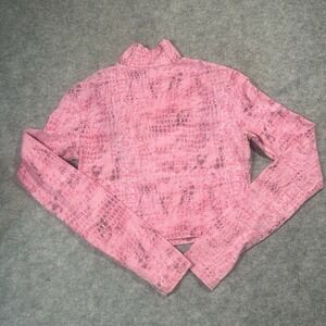 Berksha Long Sleeve‎ High Neck Pink Trendy Chic Fitted Top Sz Small